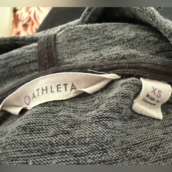 Athleta Gray Hooded Sweatshirt - Picture 2 of 6
